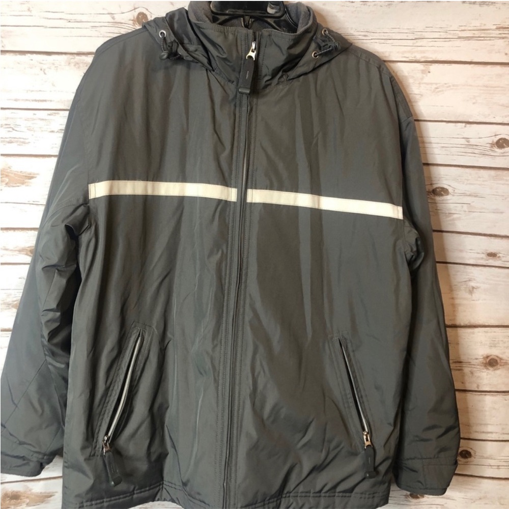 Mens Gap Gray Size Small Jacket with Reflectors
